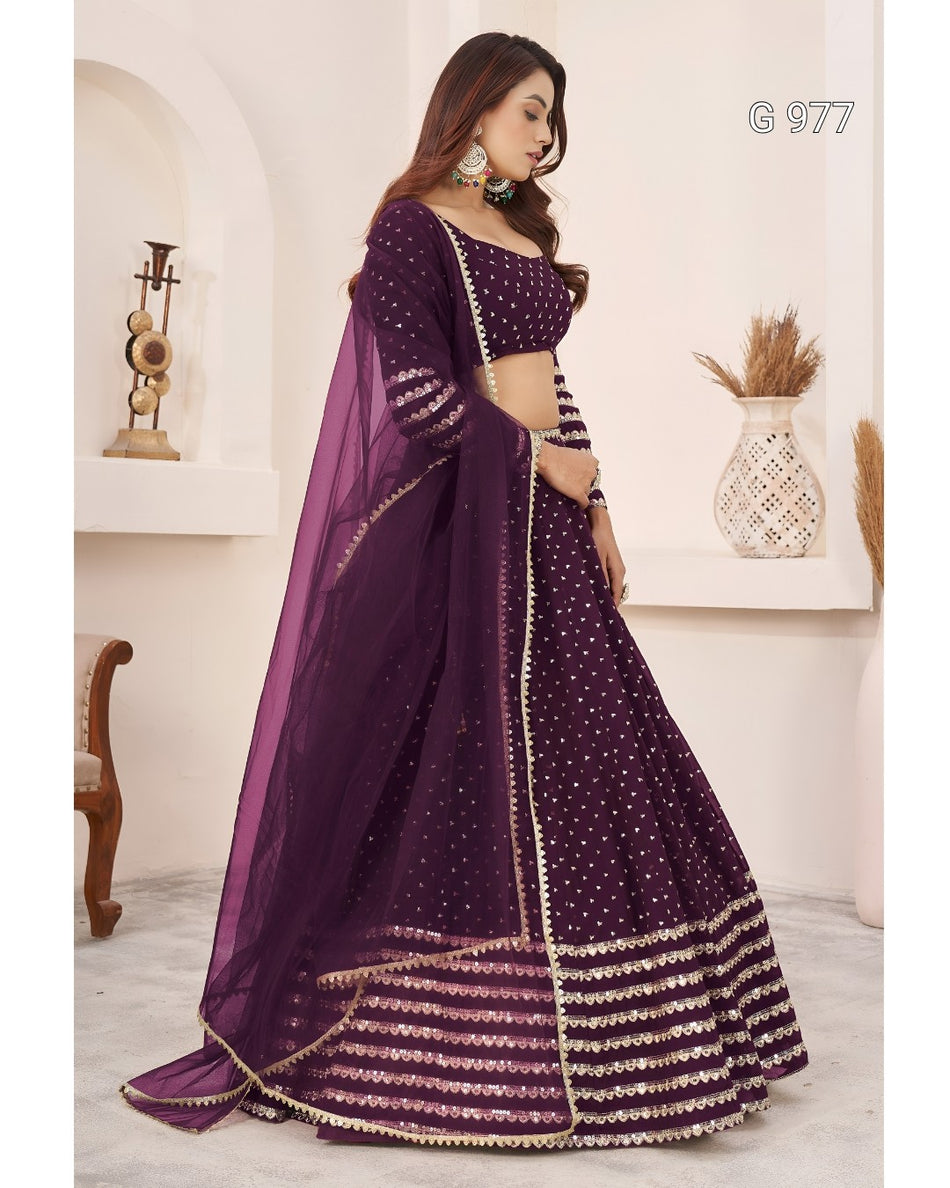 Luxury Wedding Wear Lehenga Choli G 977