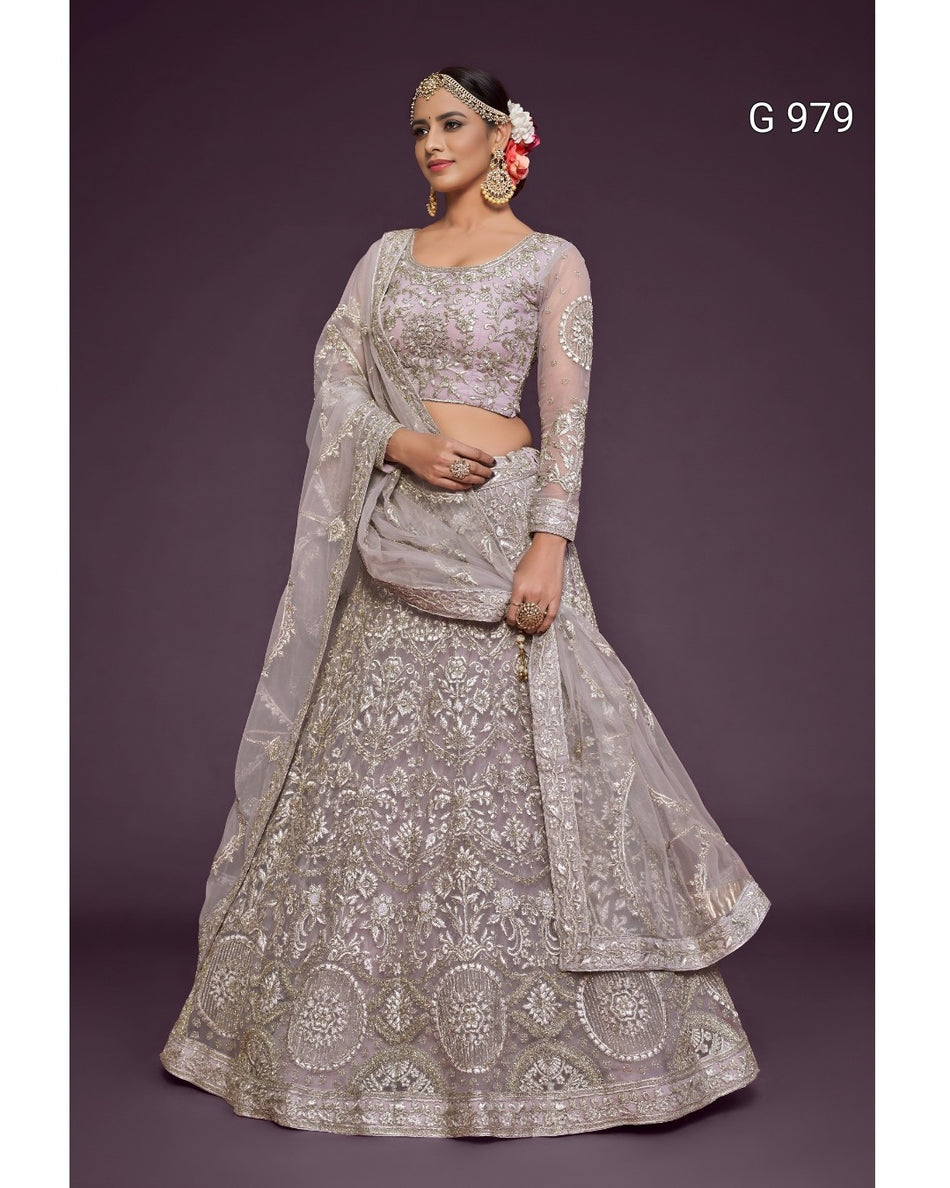 Glitter Dori Embroidered Lehenga Choli G 979