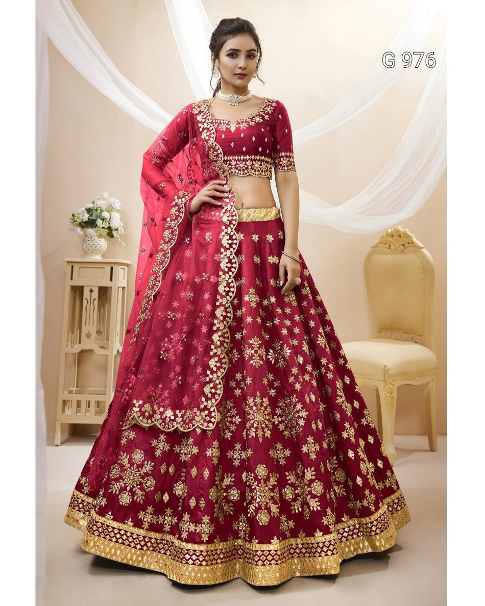 Designer Peacock Blue Wedding Lehenga G 976