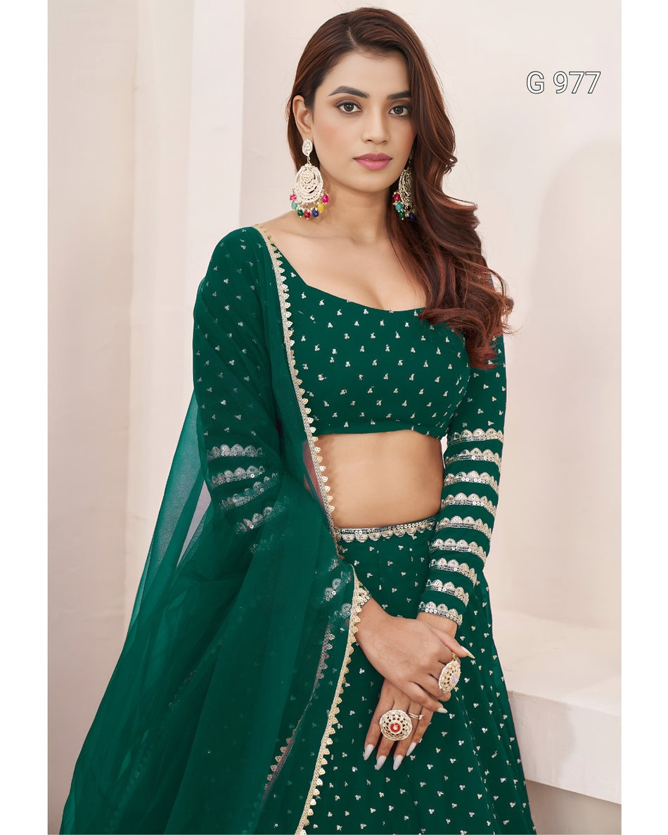 Luxury Wedding Wear Lehenga Choli G 977