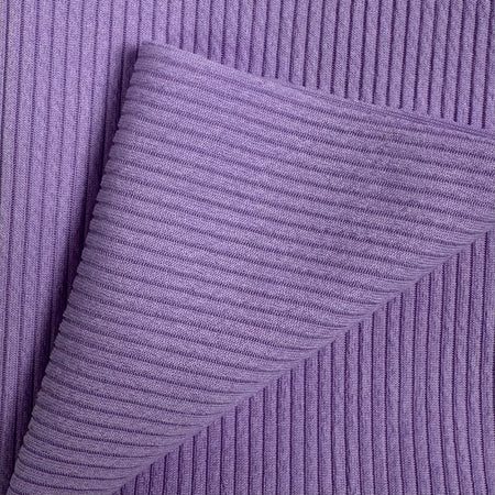 Close-up of purple ribbed fabric texture