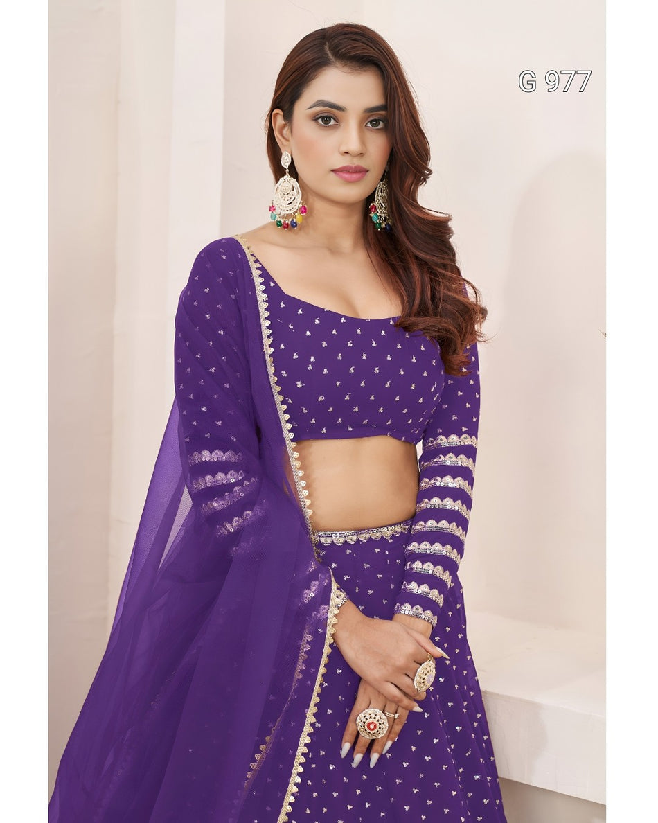 Luxury Wedding Wear Lehenga Choli G 977