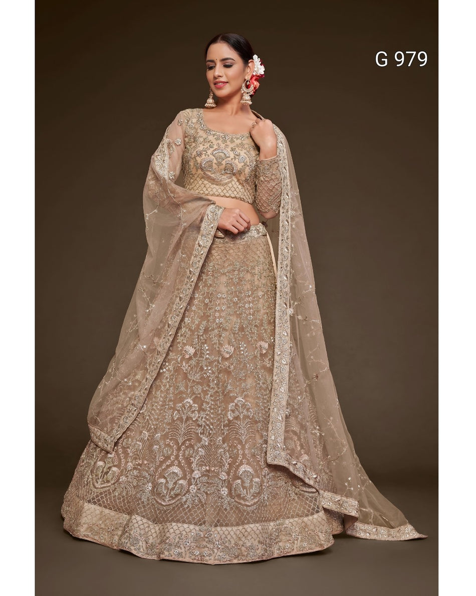 Glitter Dori Embroidered Lehenga Choli G 979