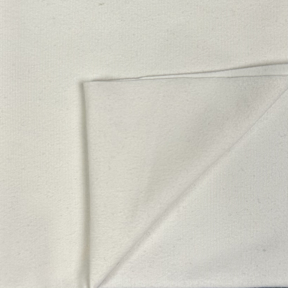 White Nylone Poly Knit Fabric by Yard | Soft Stretch Plain Apparel Fabric | Premium Solid Knit Fabric for Tops, Dresses & Sewing - GF 88