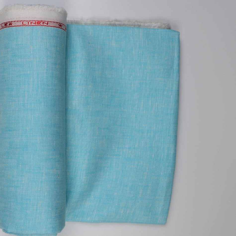 light skyblue &nbsp;Pure Linen Fabric by Yard | 100% Linen 70 Lea | 58 Inch Wide Soft Breathable Fabric for Dresses, Shirts &amp; Boutique Sewing - GF118