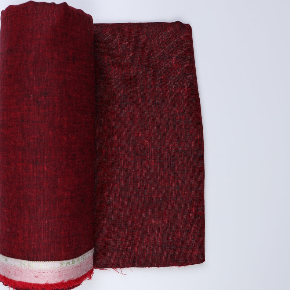 marron &nbsp;Pure Linen Fabric by Yard | 100% Linen 70 Lea | 58 Inch Wide Soft Breathable Fabric for Dresses, Shirts &amp; Boutique Sewing - GF112