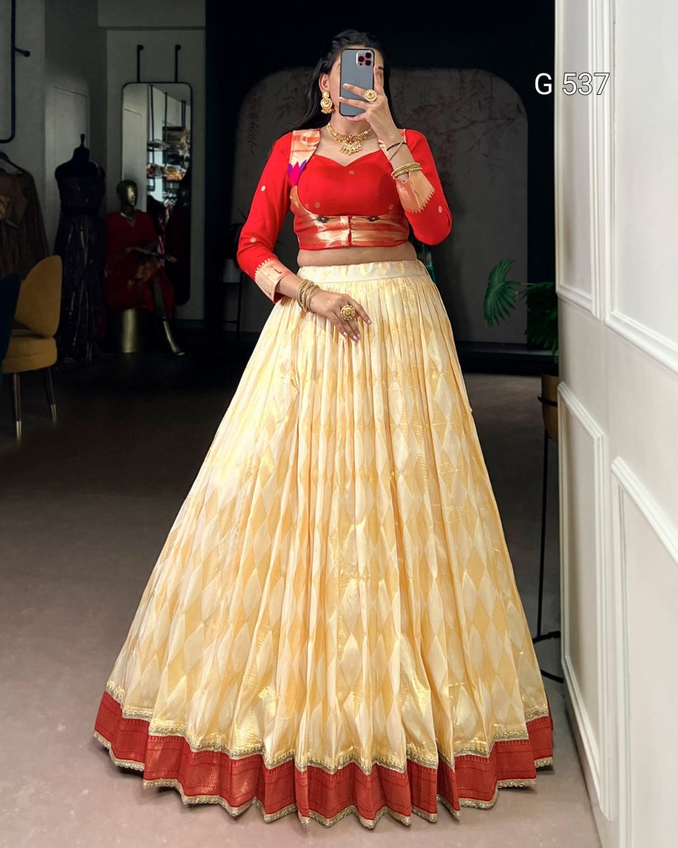 Designer Paithani Co-ord with Elegant Silk Finish - G 537