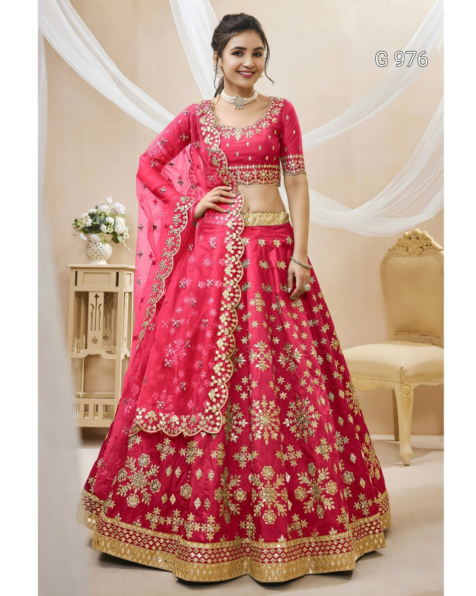 Designer Peacock Blue Wedding Lehenga G 976