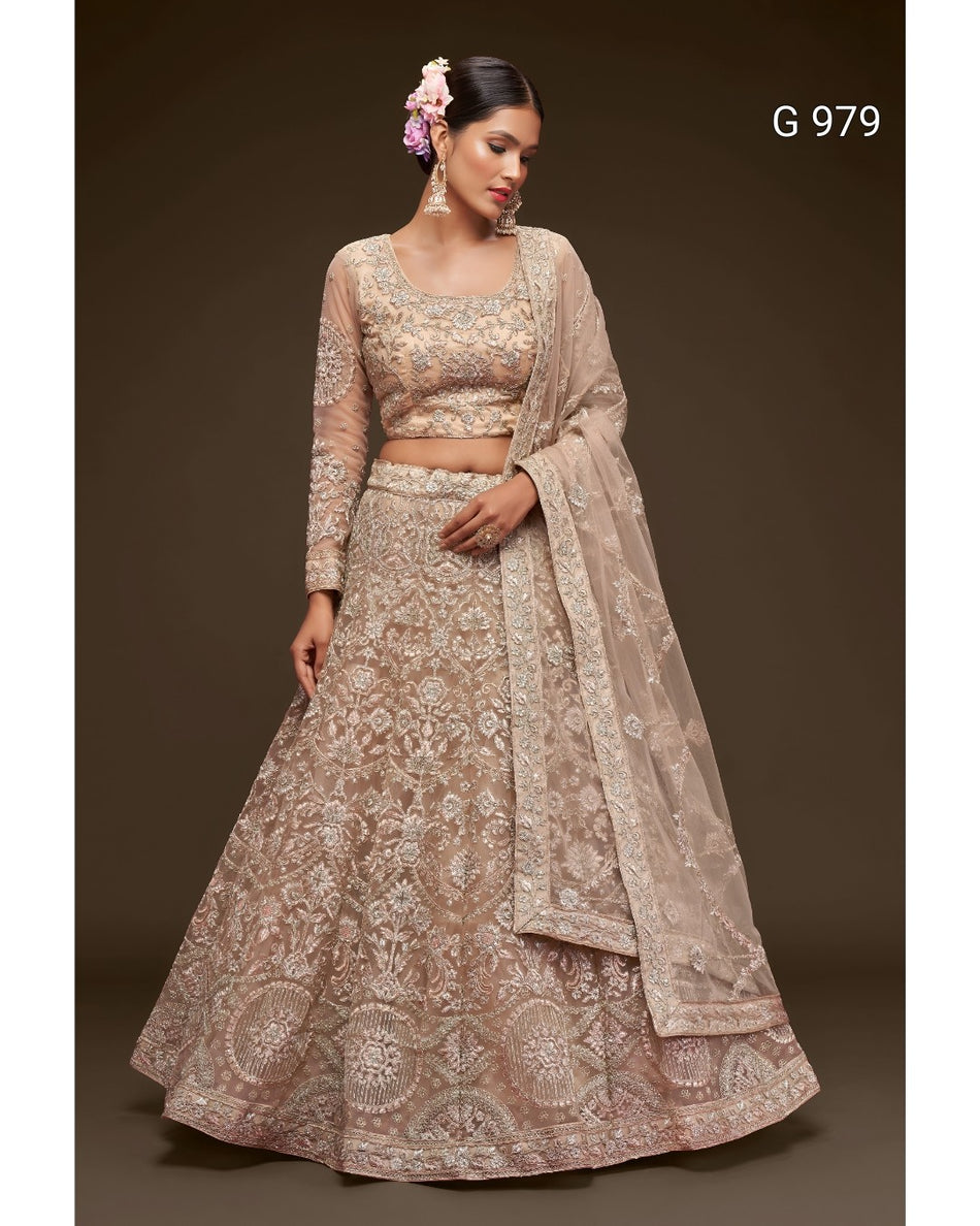 Glitter Dori Embroidered Lehenga Choli G 979