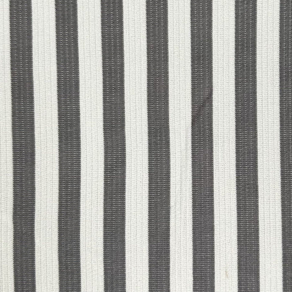 Textile with black and white vertical stripes