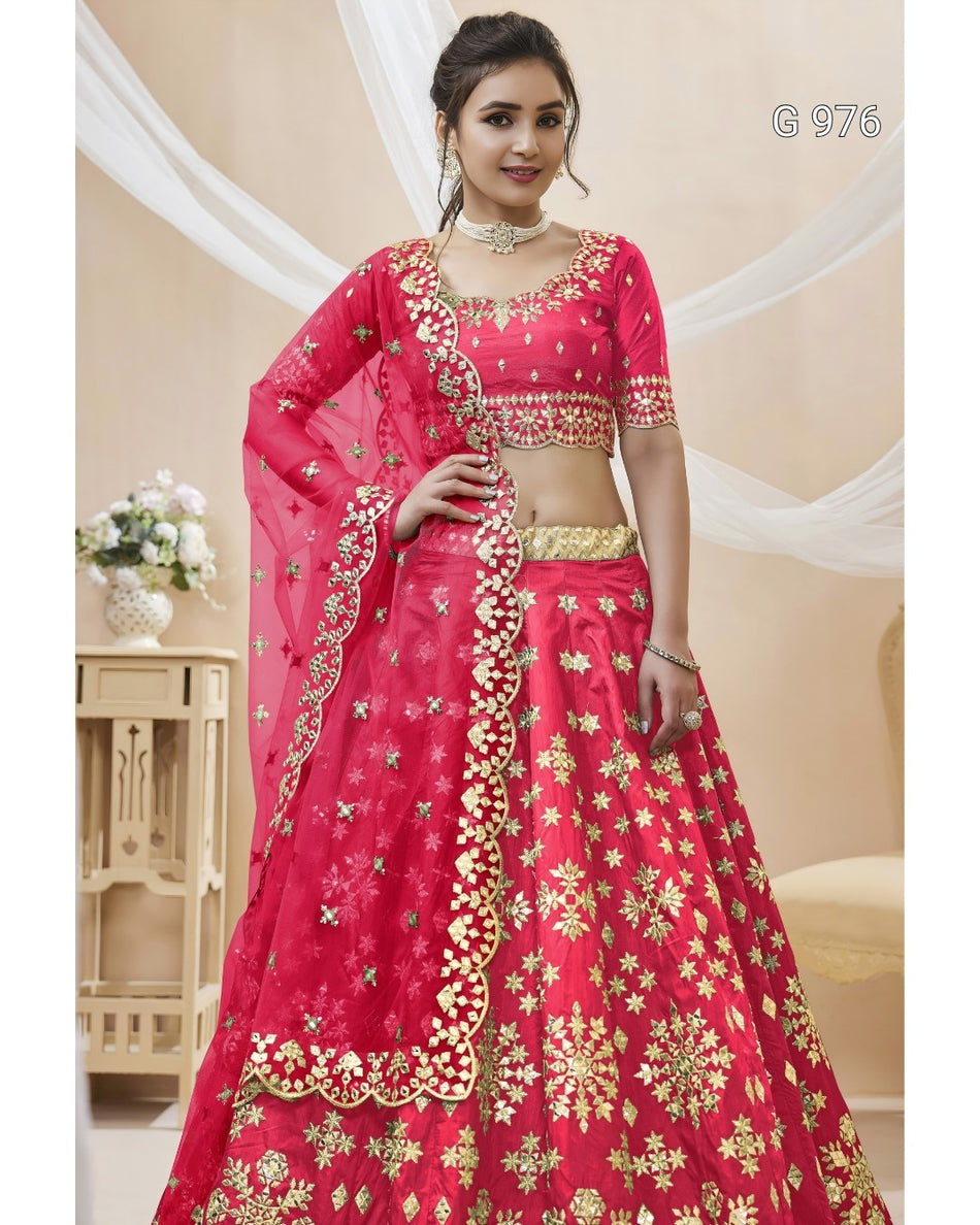 Designer Peacock Blue Wedding Lehenga G 976