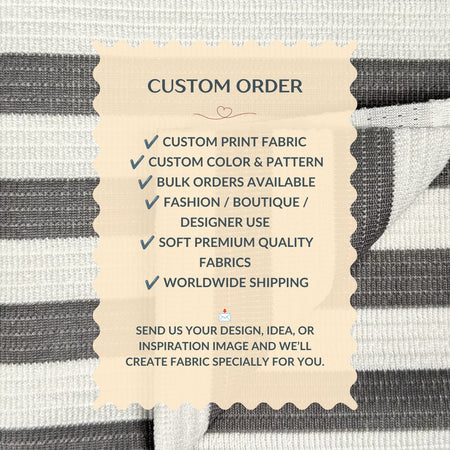 Text overlay on fabric with customizable order details