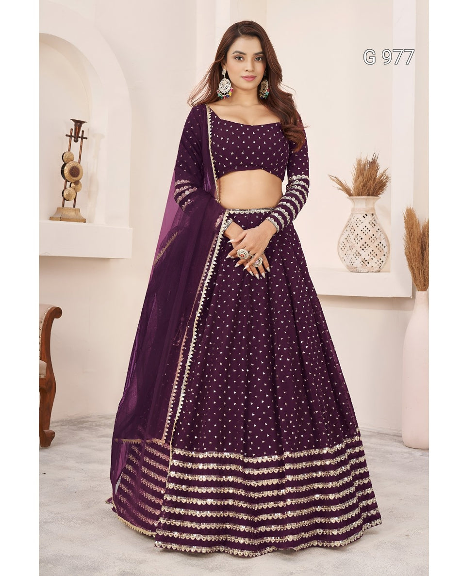 Luxury Wedding Wear Lehenga Choli G 977