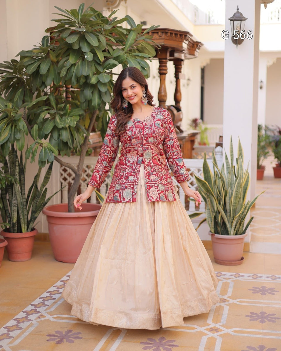 Stylish Ready to Wear Lehenga with Elegance - G 566
