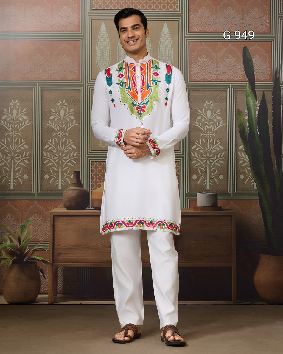Ethnic Elevated Men's Kurta Collection - G 949