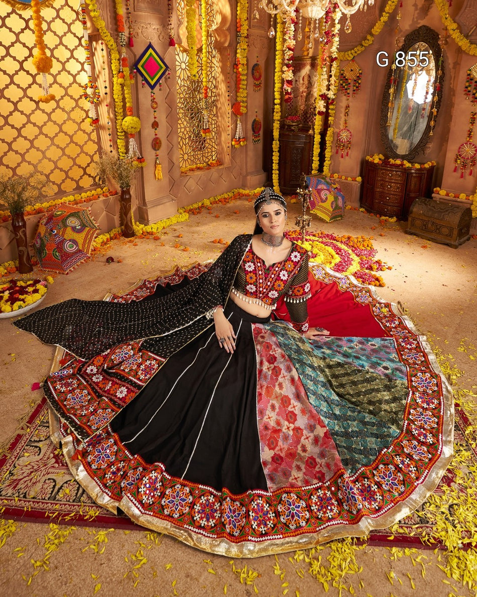 Premium Festive Lehenga with Traditional Work G 855