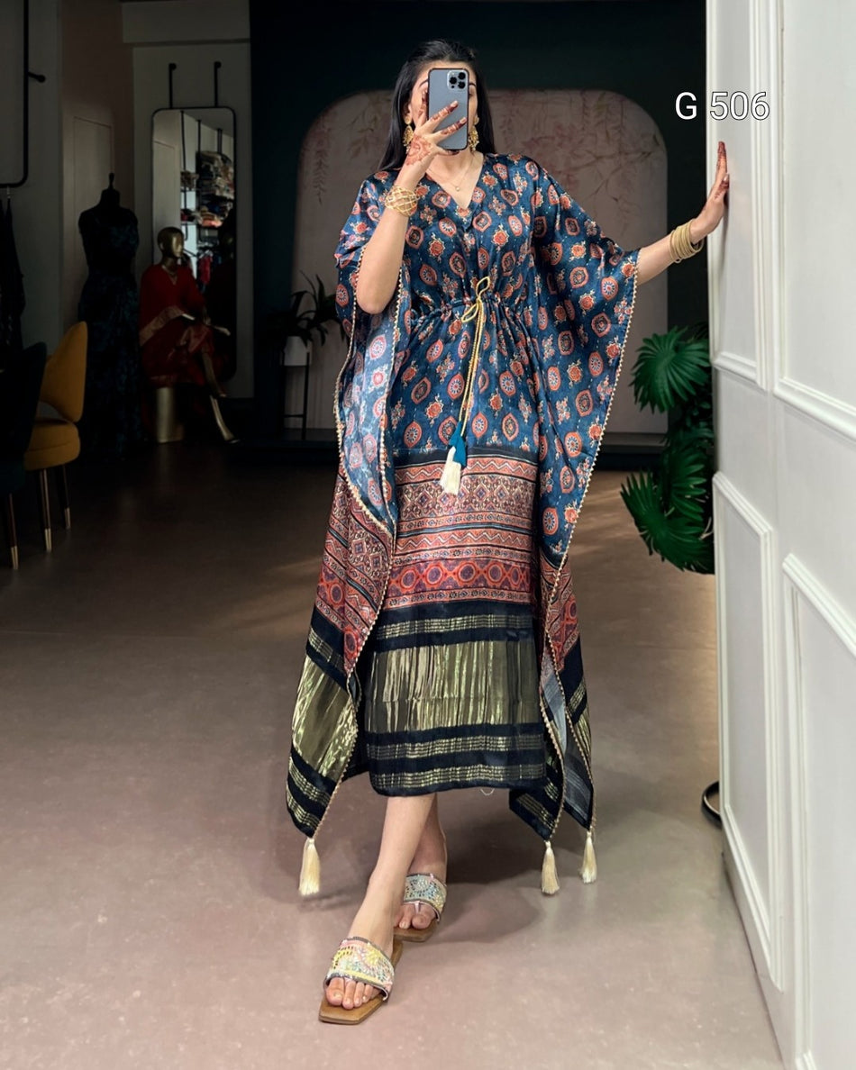 Premium Oversized Kaftan Dress with Flowing Design - G 506