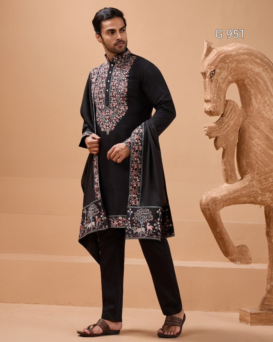 Stylish Royal Men's Kurta Outfit - G 951
