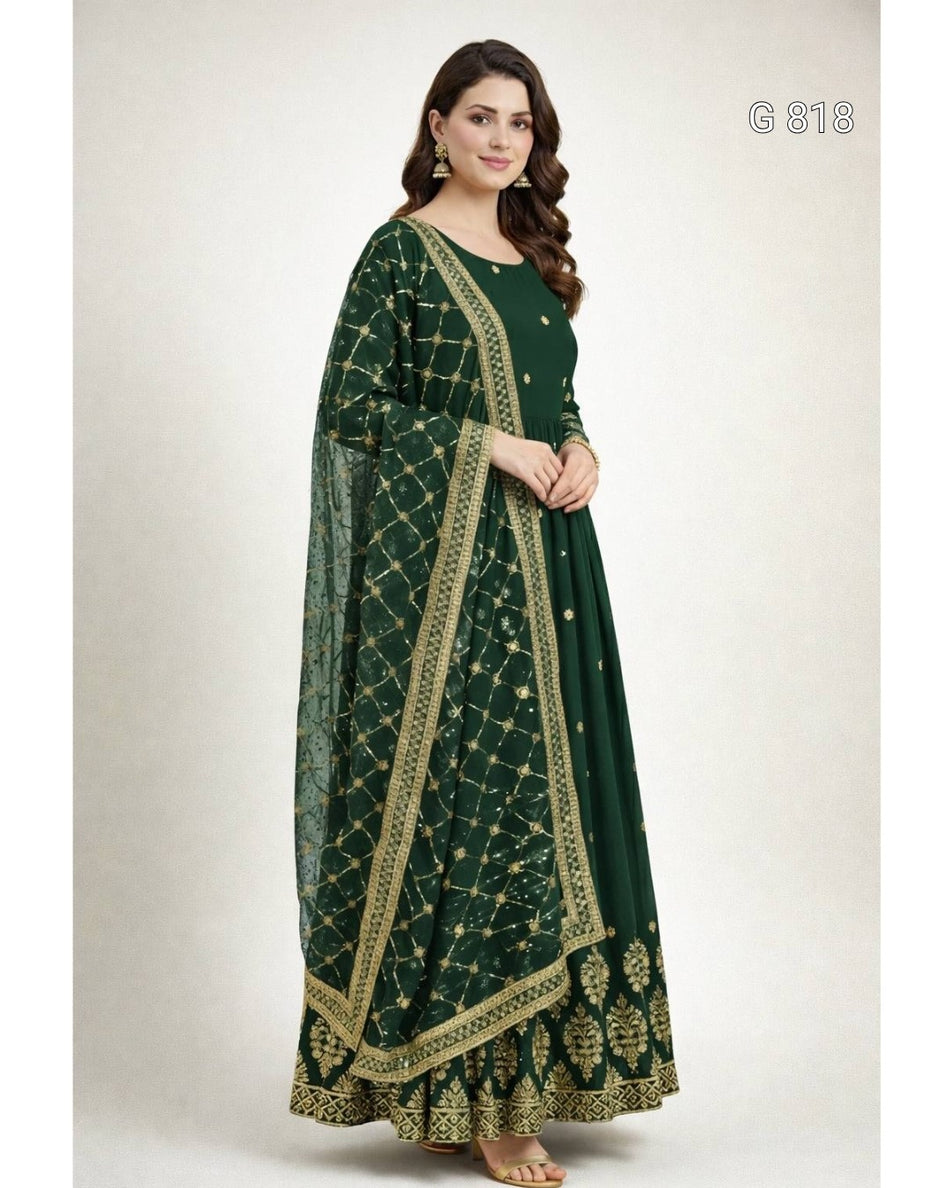 Premium Party Wear Anarkali for Festive Occasions - G 818