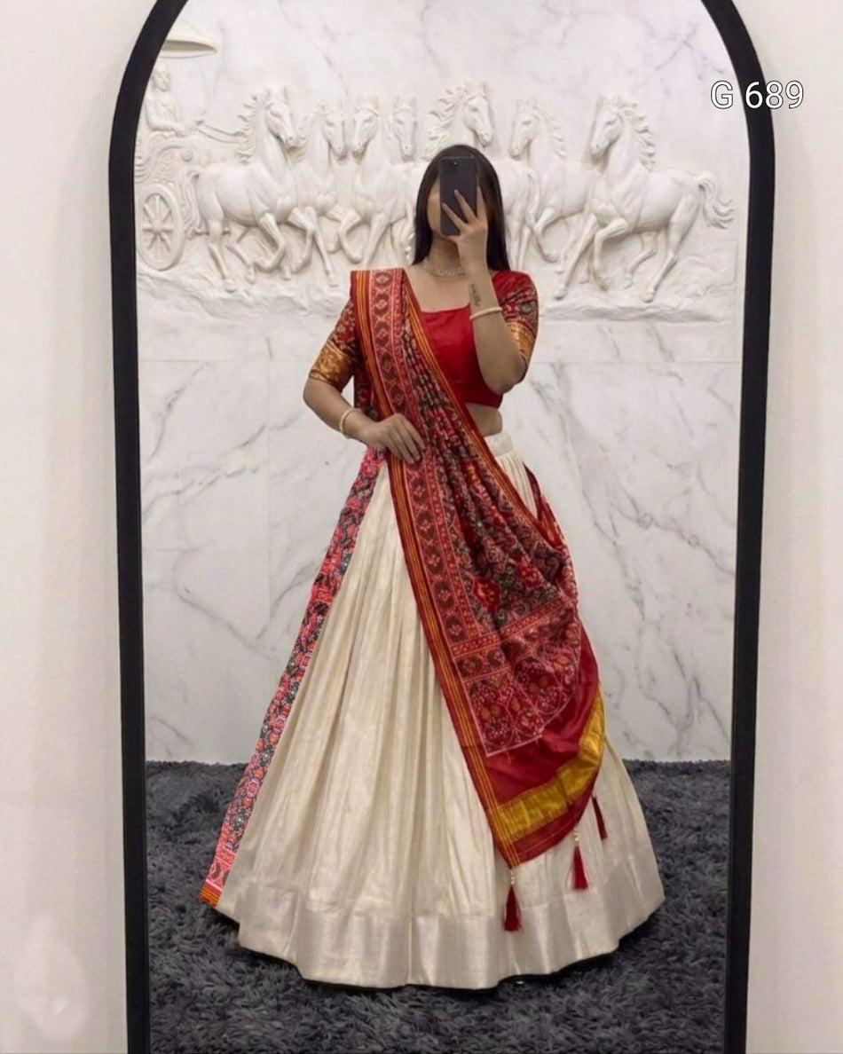 Luxurious Lehenga Saree Set for Special Occasions G 689