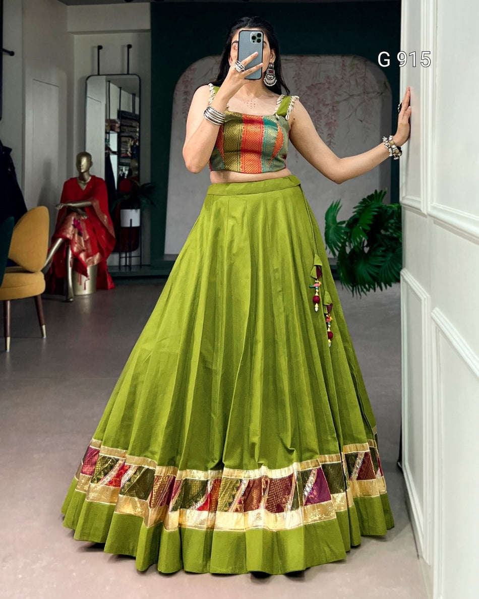 Designer Navratri Cotton Lehenga Collection - G 915