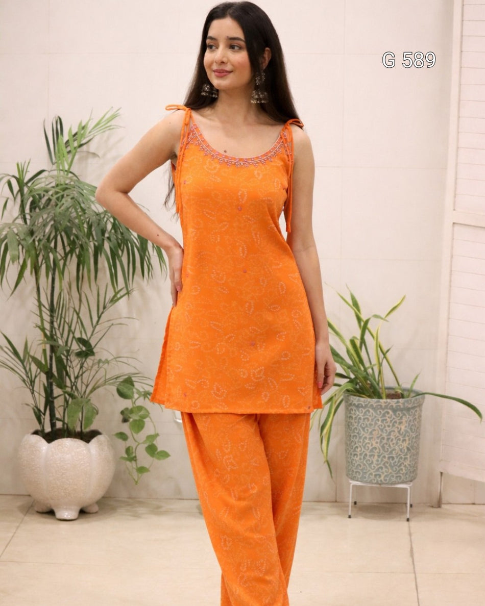 Premium Readymade Kurti Set for Women - G 589