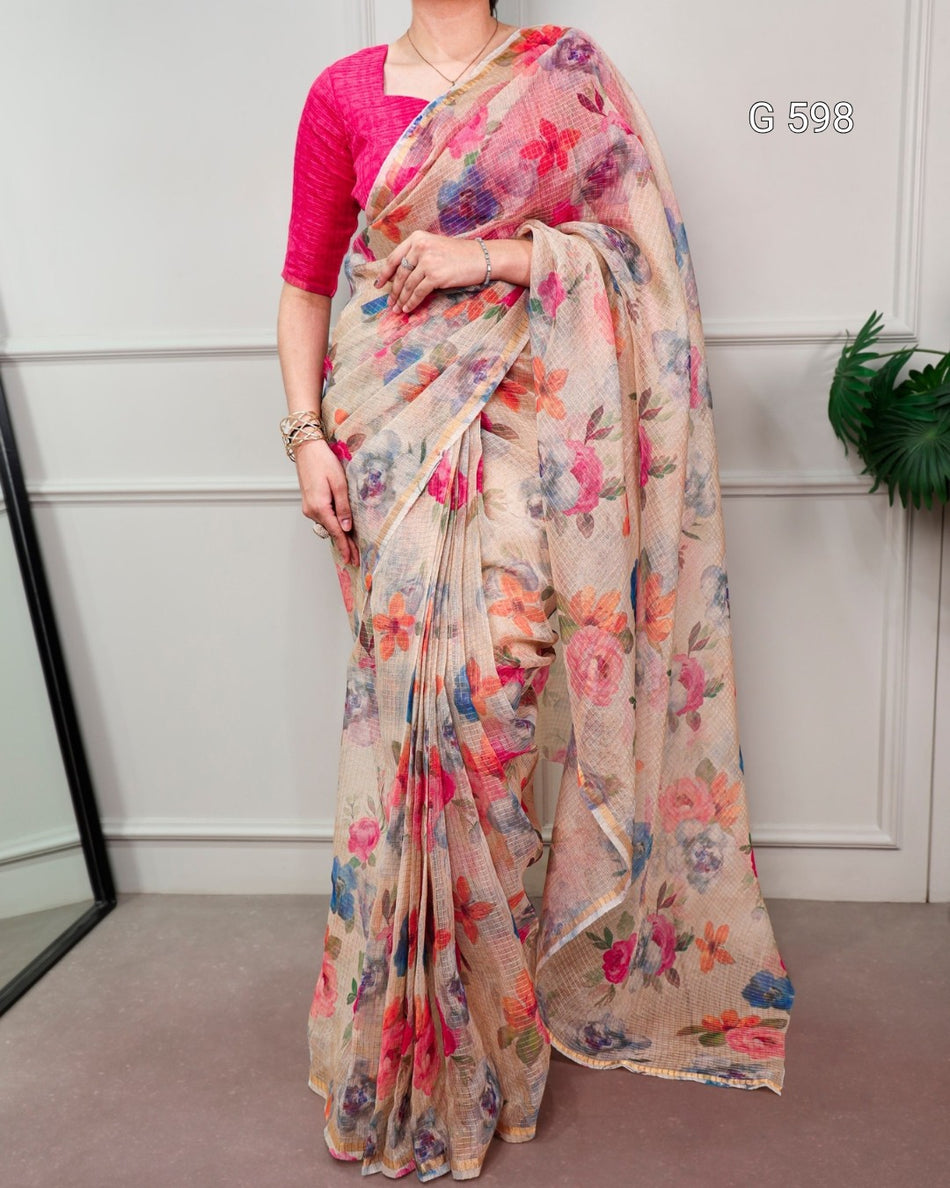 Premium Lightweight Saree for Festive Wear - G 598