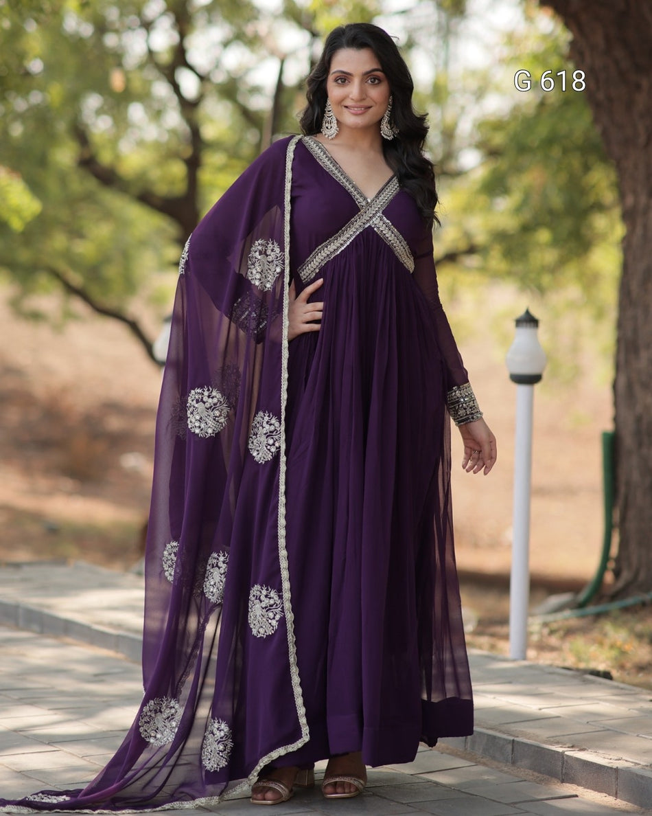 Premium Readymade Gown with Timeless Charm - G 618