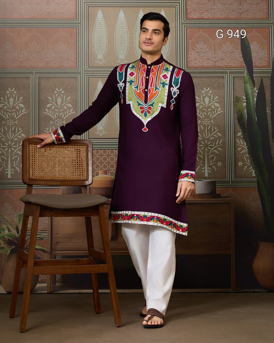 Ethnic Elevated Men's Kurta Collection - G 949