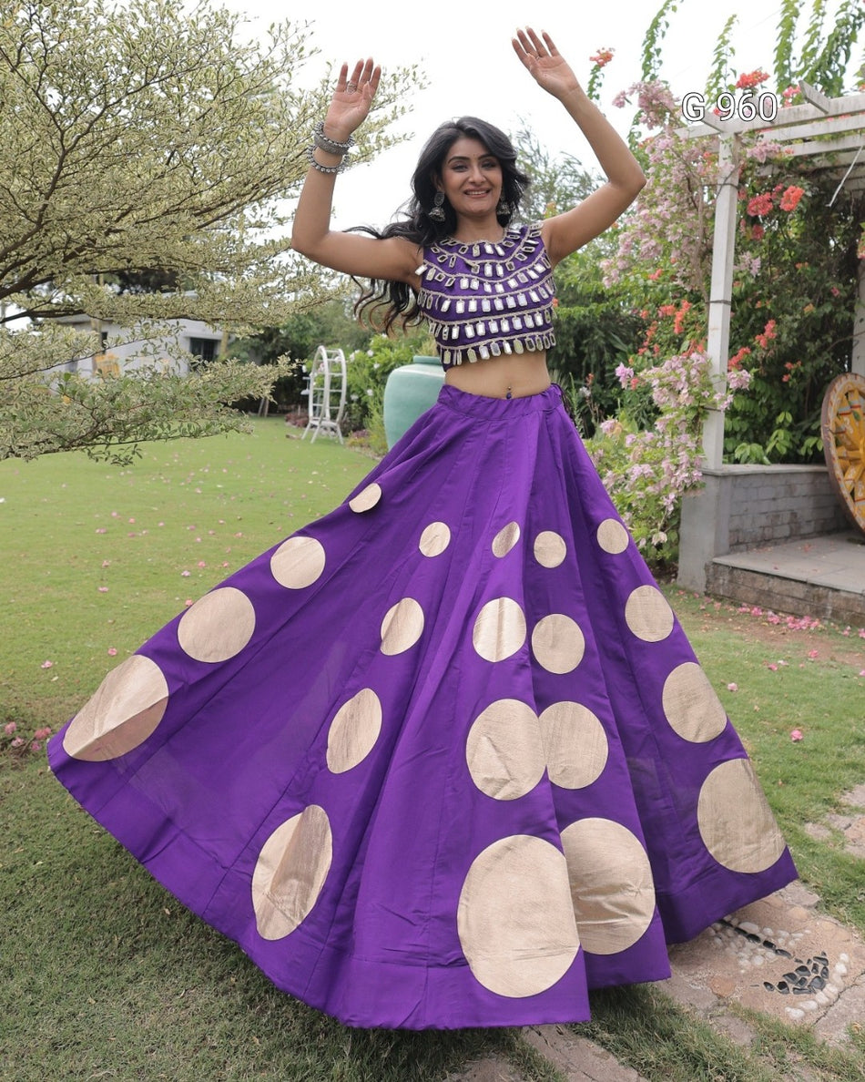 Garba Special Roman Silk Outfit - G 960