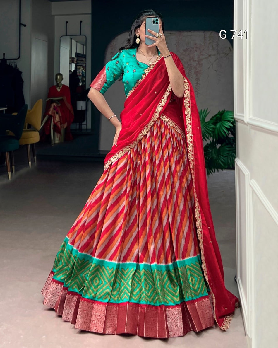 Designer Wedding Lehenga with Sequins Embellishments G 741