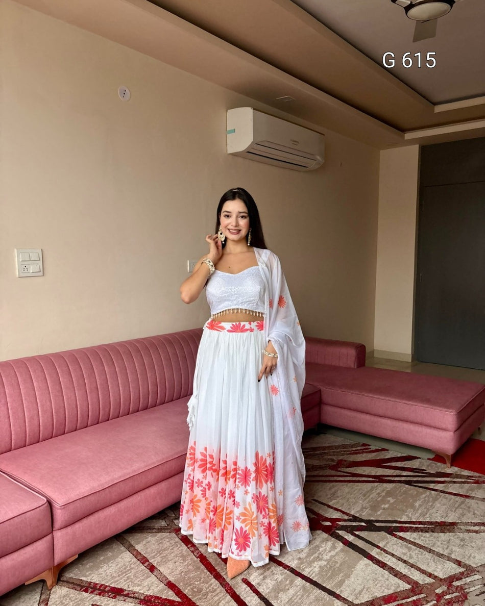 Classic Printed Lehenga with Timeless Appeal - G615