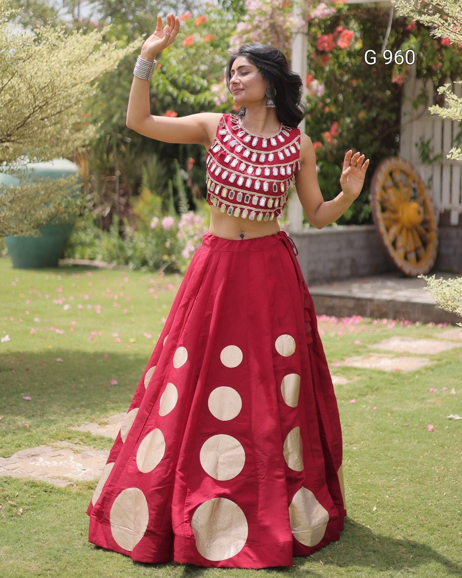Garba Special Roman Silk Outfit - G 960