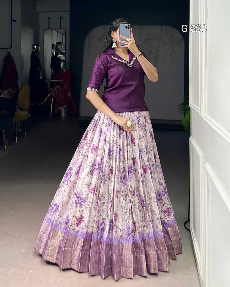 Premium Lehenga Co-ord Sets with Printed Designs - G 533