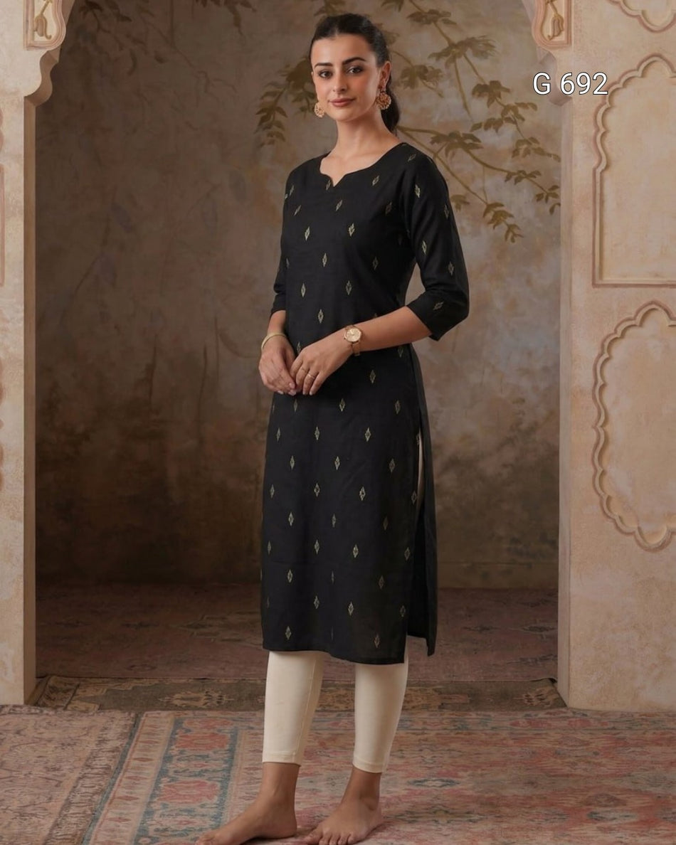 Festive Wear Jacquard Kurti for Women G 692