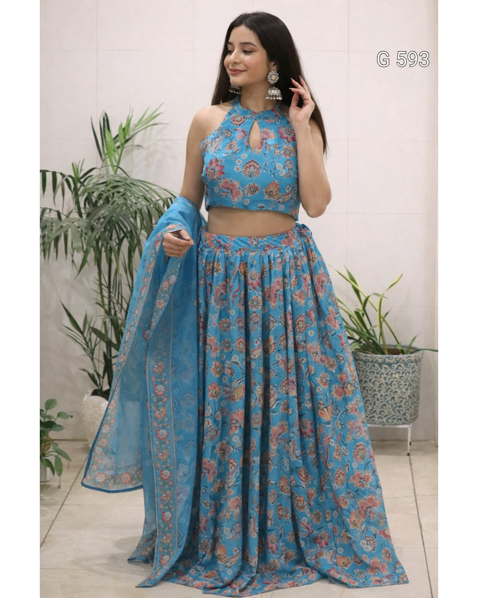 Designer Organza Lehenga with Timeless Charm - G 593