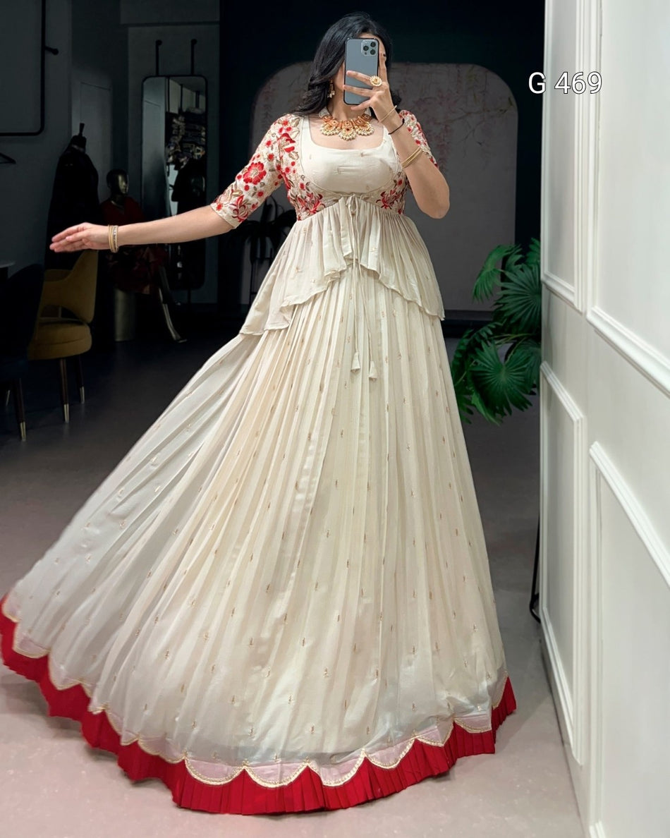 Designer Peplum Choli Lehenga with Graceful Flow - G 469