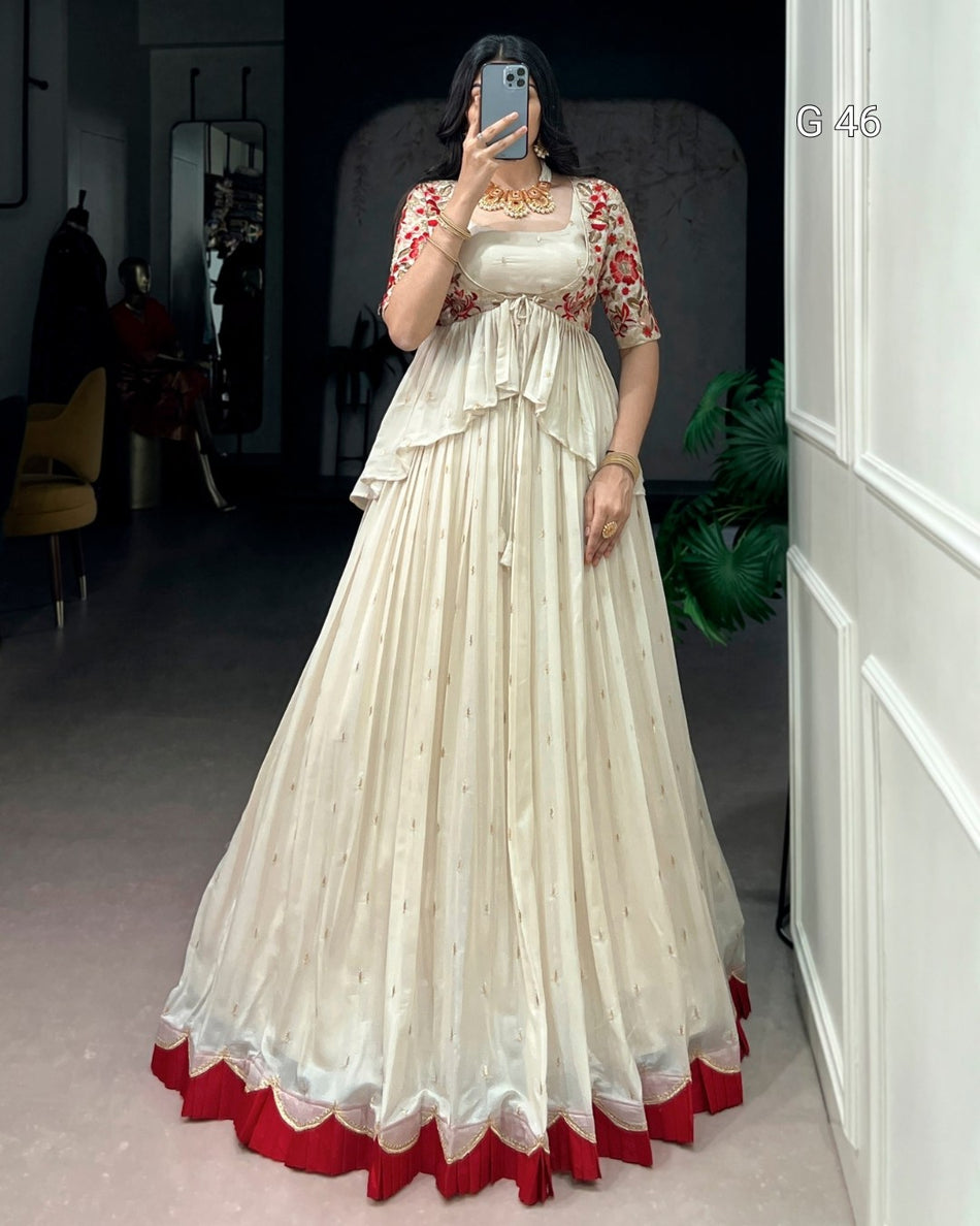 Designer Peplum Choli Lehenga with Graceful Flow - G 469