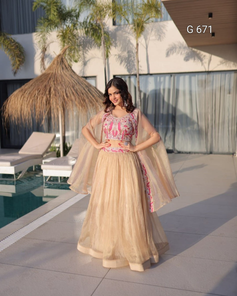 Luxurious Party Wear Lehenga for Women Celebrations G 671