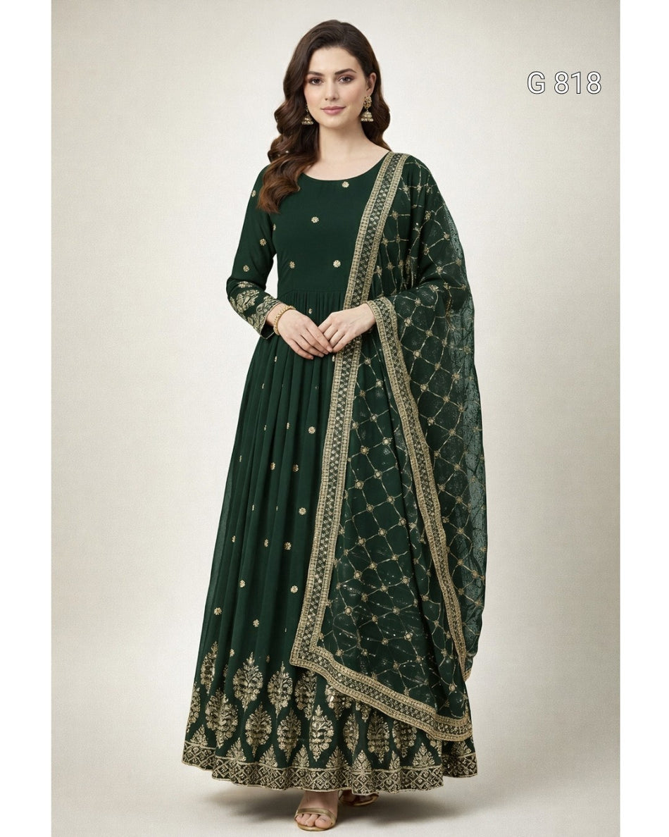 Premium Party Wear Anarkali for Festive Occasions - G 818