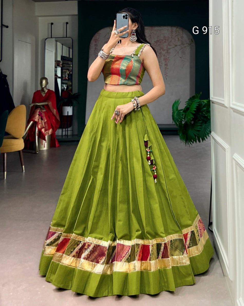 Designer Navratri Cotton Lehenga Collection - G 915