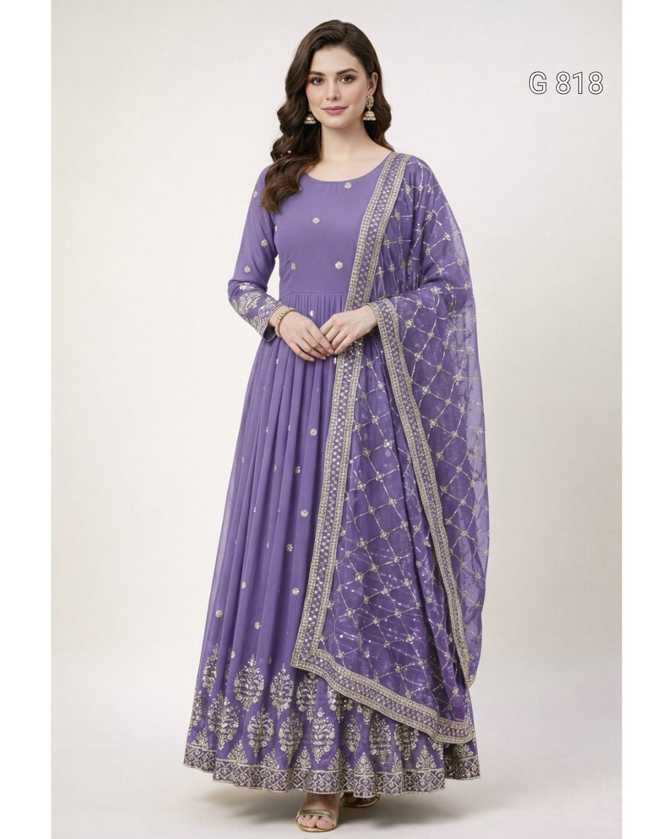 Premium Party Wear Anarkali for Festive Occasions - G 818