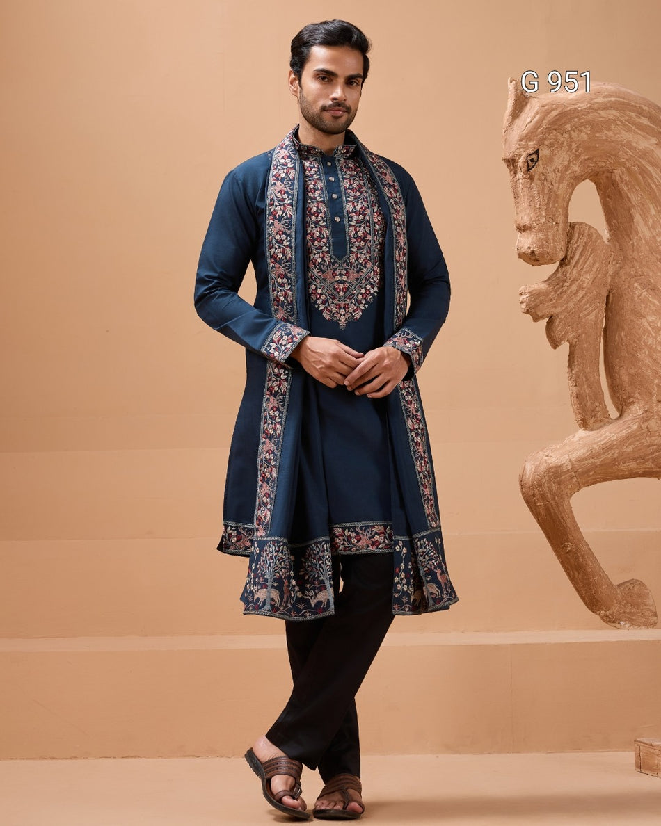 Stylish Royal Men's Kurta Outfit - G 951