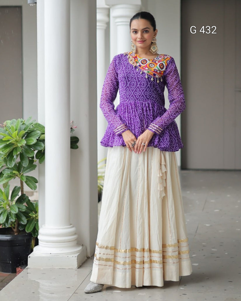 Festive Ethnic Lehenga with Gamthi Work - G 432