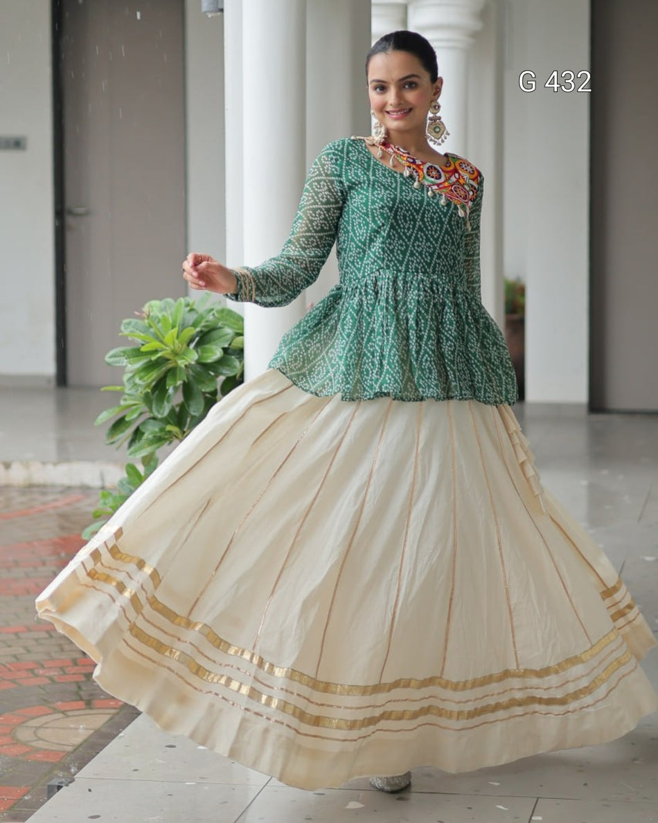 Festive Ethnic Lehenga with Gamthi Work - G 432