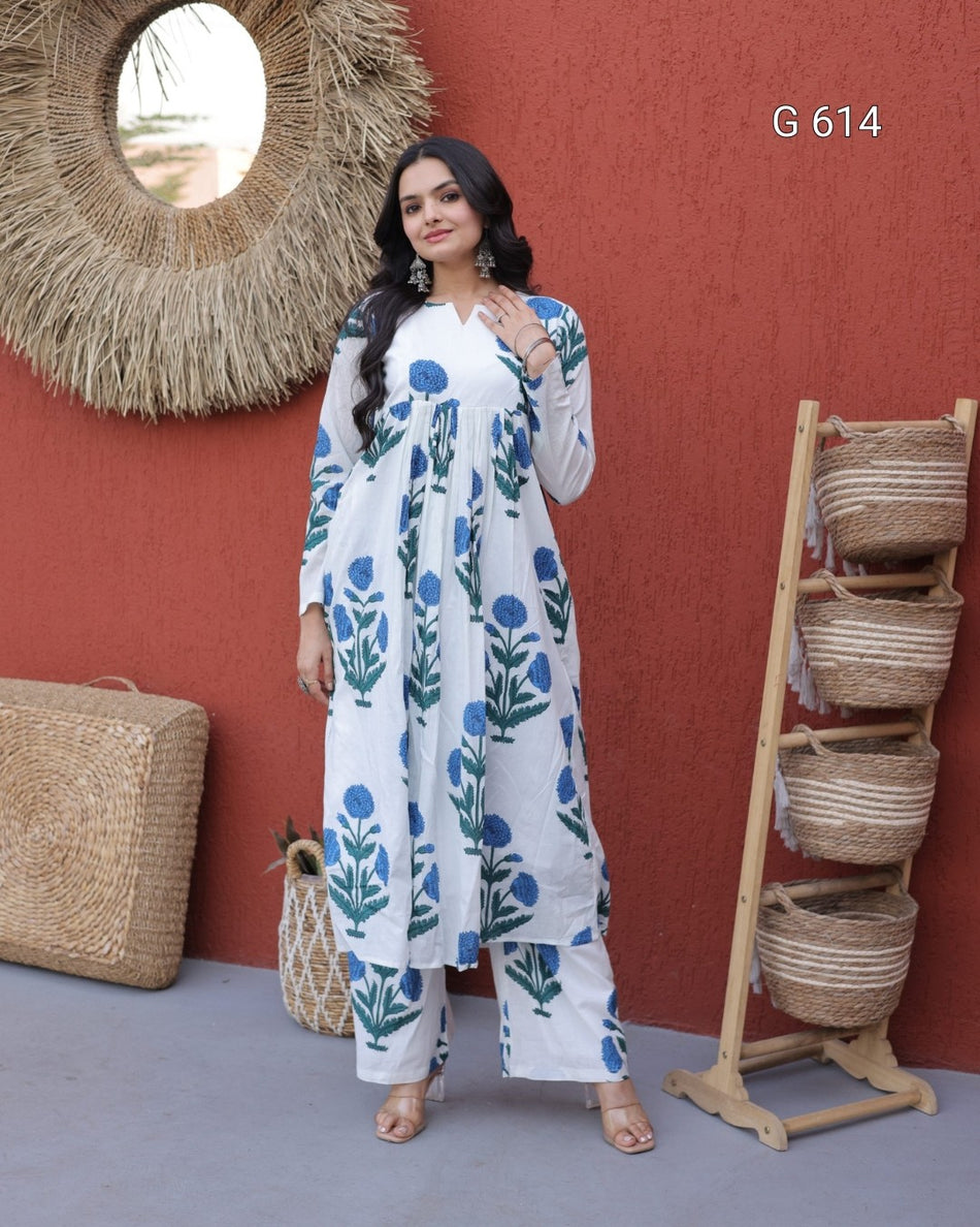 Beautiful Casual Cotton Outfit for Women - G614