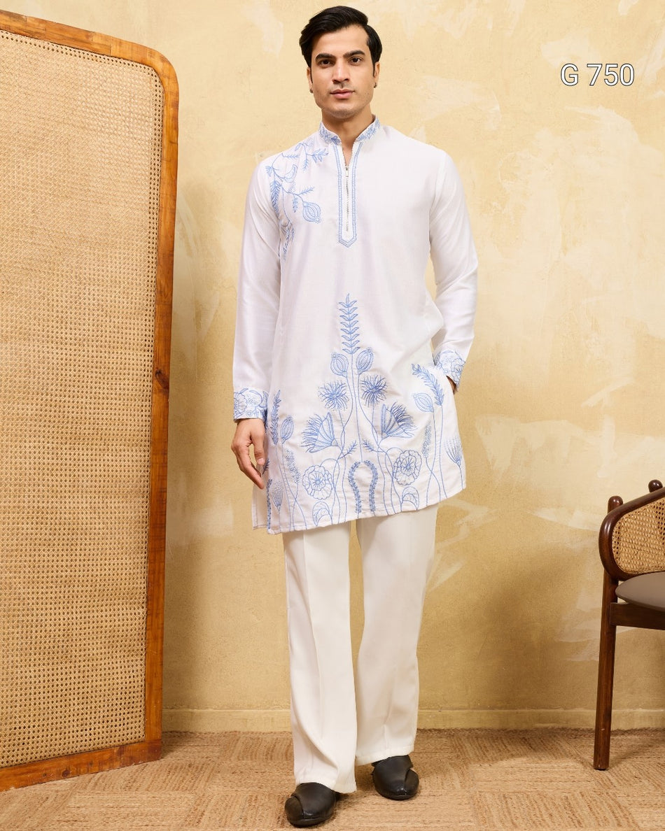 Graceful Mens Kurta with Sophisticated Ethnic Charm G 750