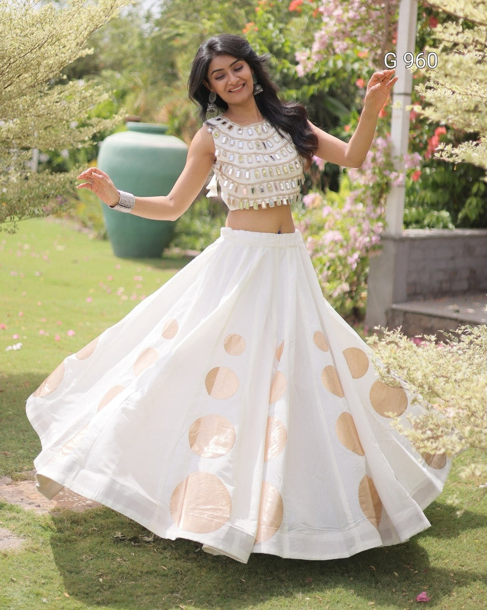 Garba Special Roman Silk Outfit - G 960