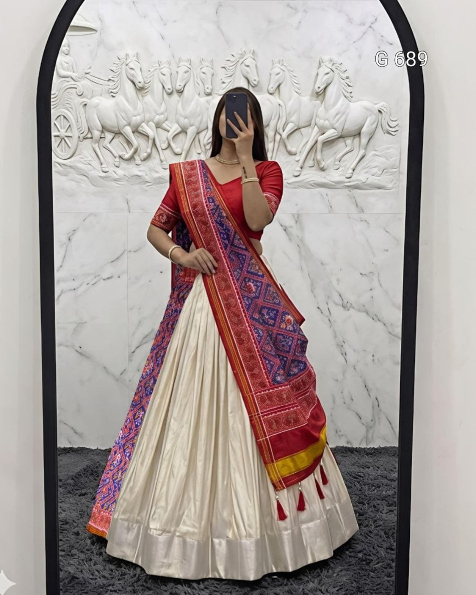 Luxurious Lehenga Saree Set for Special Occasions G 689