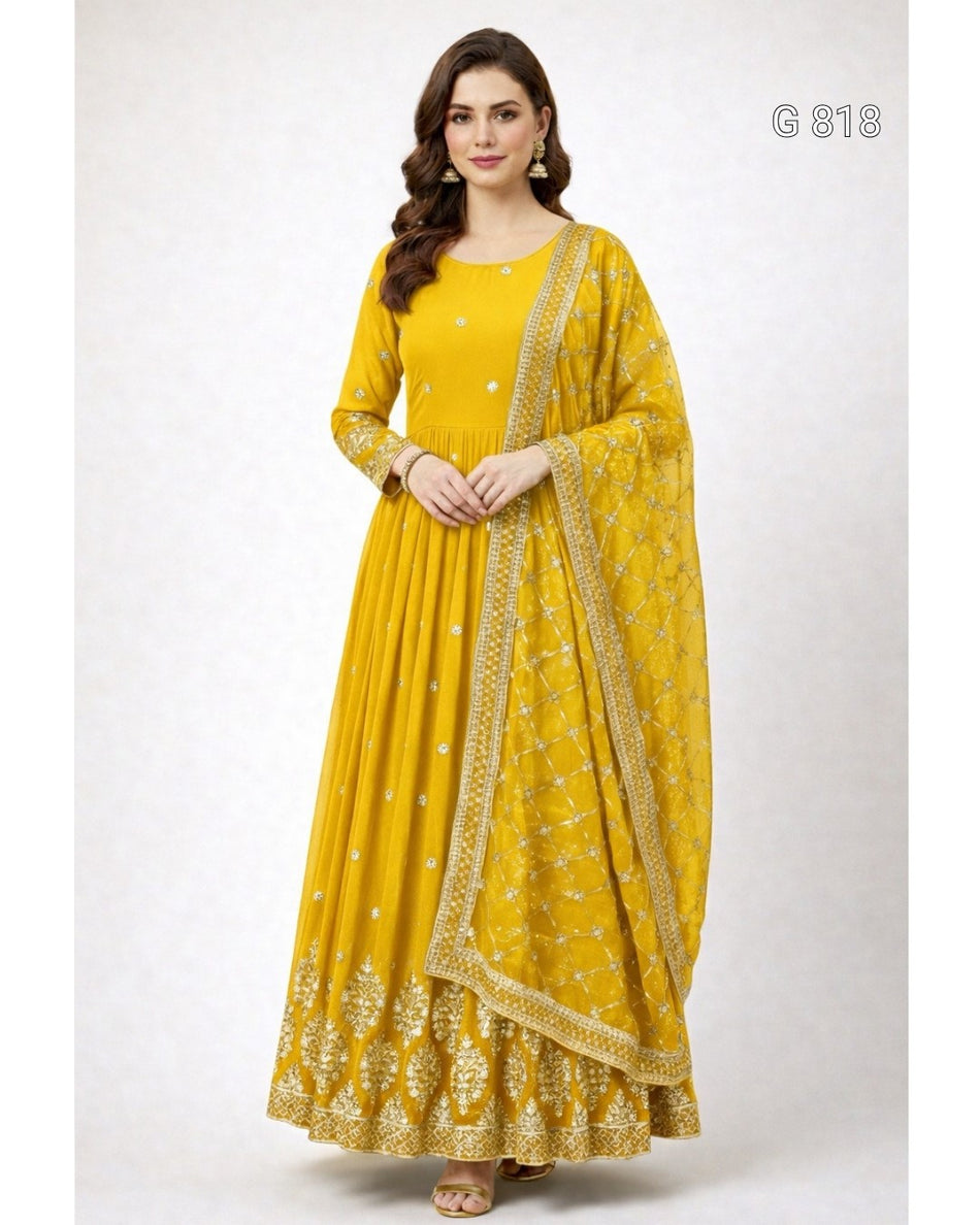 Premium Party Wear Anarkali for Festive Occasions - G 818
